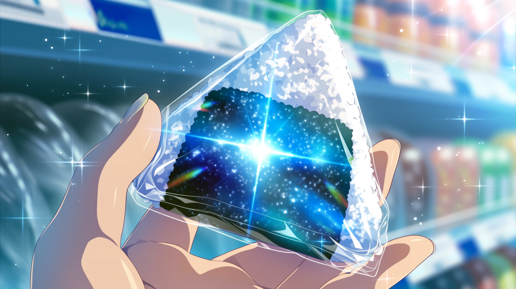 海苔が宇宙であることを表している様子