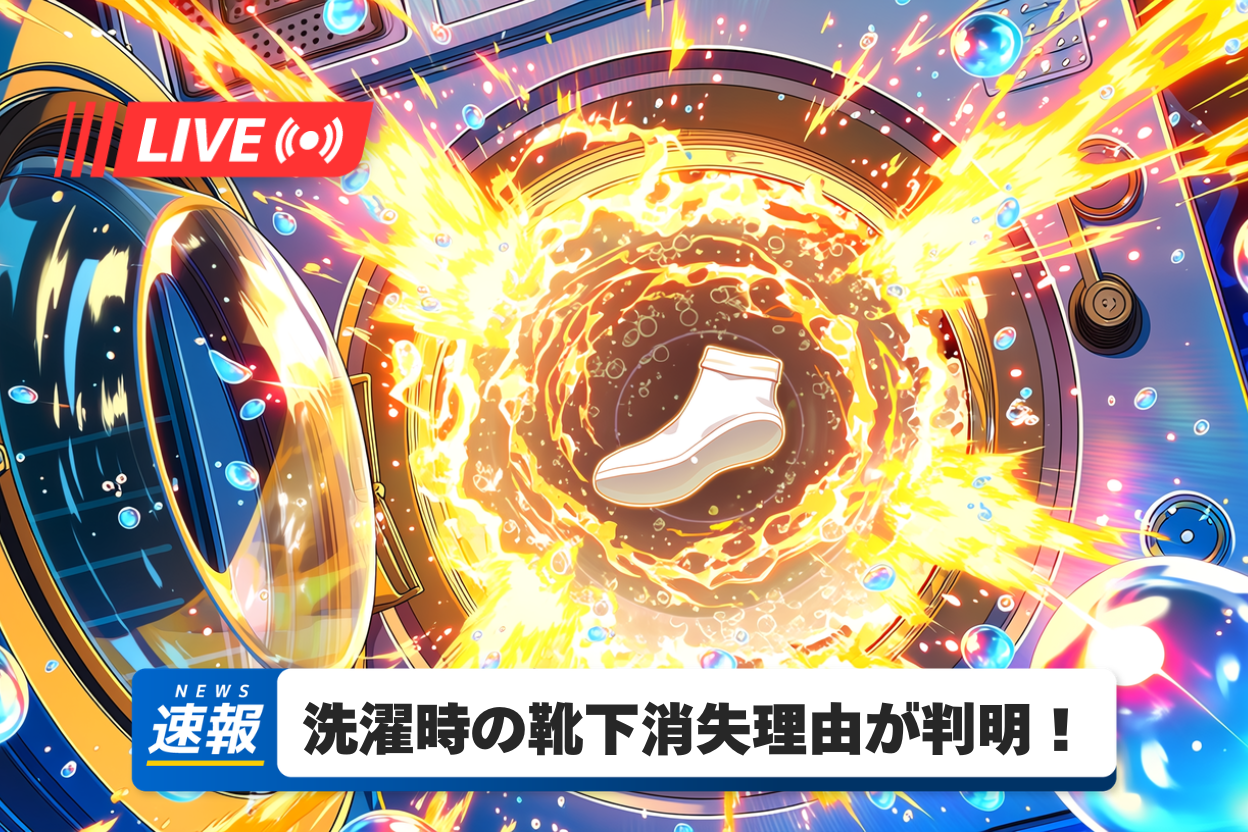 【速報！】靴下が片方だけ消える理由が判明『靴下紛失レポート』No.1のアイキャッチ画像