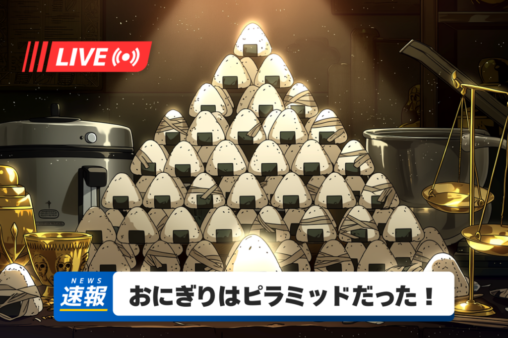 おにぎりとピラミッド。完璧すぎる一致が私を狂わせたのアイキャッチ画像