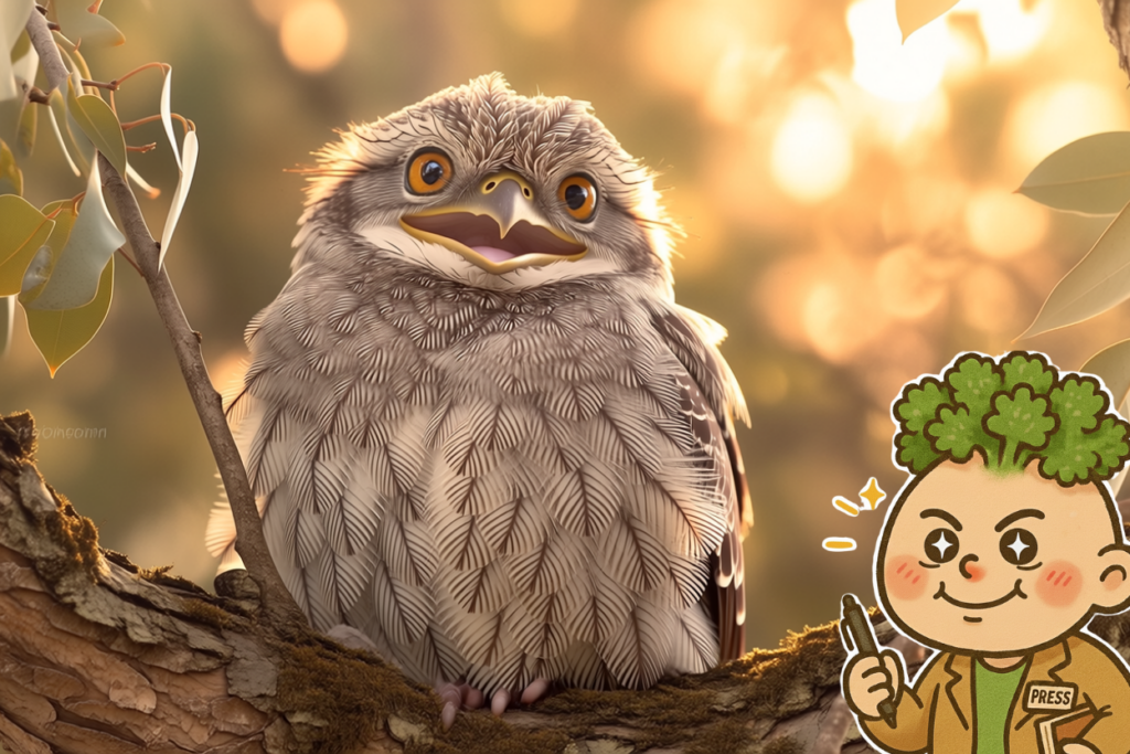 今日はオーストラリアガマグチヨタカさんの話ですのアイキャッチ画像